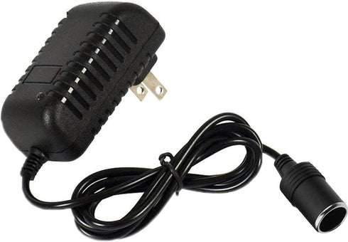 12V Power Supply AC to DC Converter Wall Plug to Car Cigarette Lighter Power Adapter, 110V-240V to 12V Current 2A Max Power 24W Max for Car Shaver...
