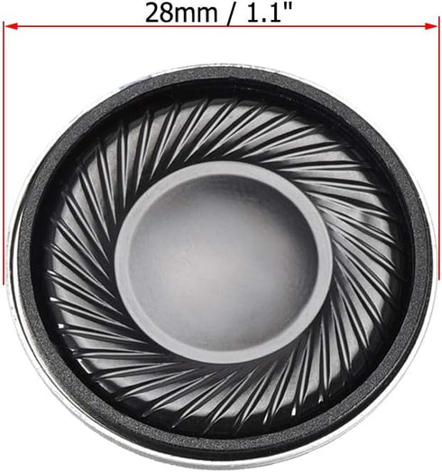 uxcell 2W 8 Ohm Micro Internal Speaker Magnet Loudspeaker 28mm Dia 4pcs...