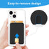 SHANSHUI Phone Card Holder, Silicone Ultra Slim Phone Wallet Stick on Credit Card Holder for Cell Phone Compatible for iPhone, Android & Most Smar...
