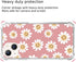 Indie Smile Face Flower Daisy Power Phone Case Compatible with iPhone 13, Hippie Retro 90s Pink Aesthetic Case for Girls Boys Women Men, Unique Tr...