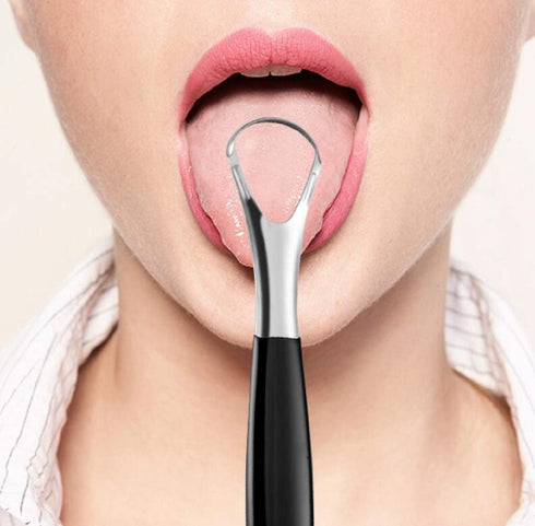 Tongue Scraper Cleaner (3 Pcs) Best Stainless Steel Tongue Cleaner Seller, Use mouth wash, toothpaste for Bad Breath, Improve good Oral Hygiene, H...