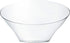 PLASTICPRO Disposable Angled Plastic Bowls Round Large Serving Bowl, Elegant for Party's, Snack, or Salad Bowl, Clear Pack of 4...
