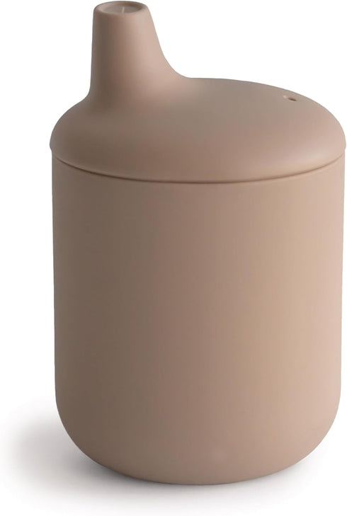 mushie 100% Silicone Baby Sippy Cup | 6 Months+ (Natural)...