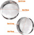 2 Pack Flour Sifter,Stainless Steel Fine Mesh Strainers Flour Sieve,60 Mesh Round Sifter for Baking Cake Bread (6-Inch and 8-Inch)...