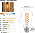 BORT Dimmable LED Edison Bulbs, 6W Equivalent to 60W Vintage Light Bulbs, E26 2700K ST58/ST19 LED Bulbs, Antique Flexible Spiral LED Filament Ligh...