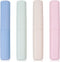 4 Pack Travel Toothbrush Case Portable Toothbrush Carrier Case Plastic Toothbrush Storage Case Cover Toothbrush Cup Container for Traveling, Campi...