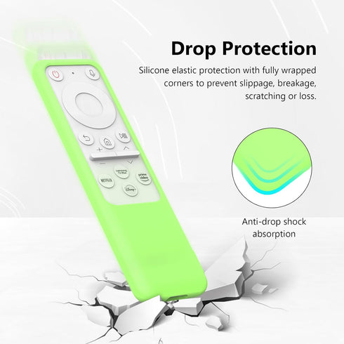 BP59-00149A Remote Case for Samsung M70B / M80B Monitor/Freestyle Projector SP-LSP3BLAXZA Remote Cover Protective Silicone Green Sleeve Glow in Da...