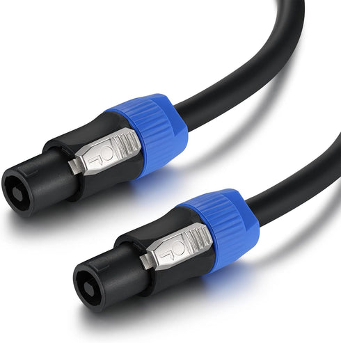 EBXYA 6 Feet Speakon Speaker Cable 12 AWG - Speakon to Speakon Audio Cables Neutrik NL4FX (NL4FC) Wire 6 Ft - 2 Conductor....