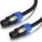EBXYA 6 Feet Speakon Speaker Cable 12 AWG - Speakon to Speakon Audio Cables Neutrik NL4FX (NL4FC) Wire 6 Ft - 2 Conductor....