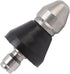 Pressure Washer Sewer Jetter Nozzle Stainless Steel Mini Compact Sewer Jet Nozzle 1/4 inch Pressure Drain Jetter Hose Nozzle Quick Connector 5000 ...