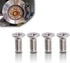 4 PCS Stainless Steel Brake Disc Rotor Screws for Front and Rear, Cross Flat Head Screw Set is Best Replacement for Honda, Hyundai, Kia, adapt to ...