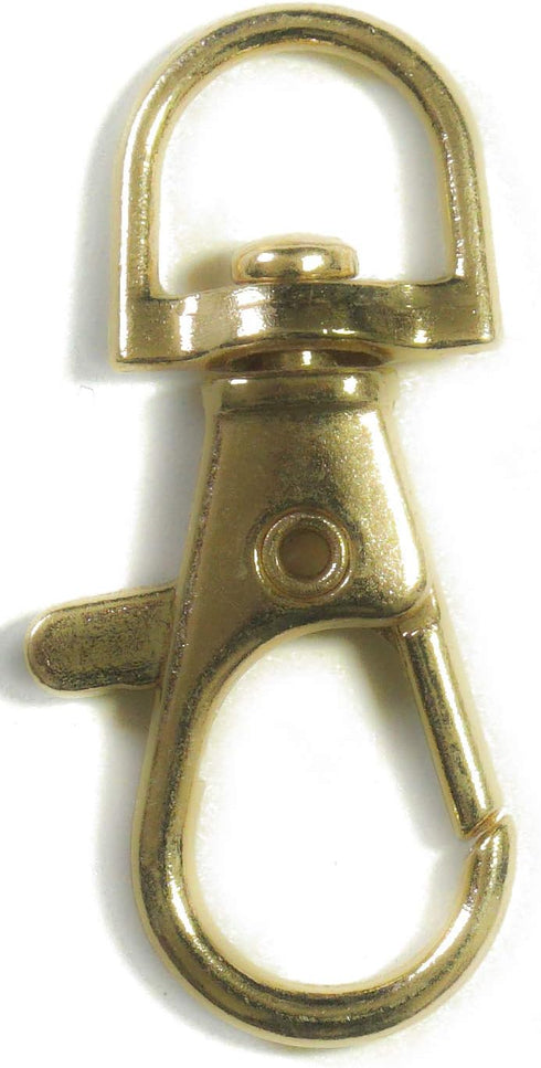 Lobster Claw Swivel Clasps Lobster Snap Clasp Hook for Key Ring DIY Jewelry Making 1-1/2"x5/8" (Light Gold - 20pcs)...