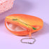 Zip Around Wallet Mini Wallet Kid Coin Purse Keychain Wallet Pouch Fruit Purse Novelty Purses for Women Orange Mini Purse Coin Pouch for Keychain ...
