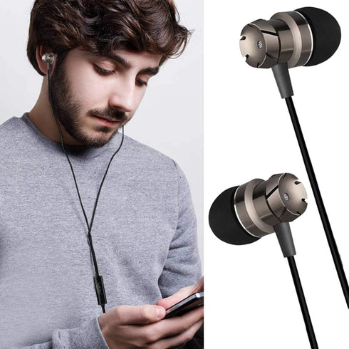 3 Packs Earphone with Remote & Microphone, in Ear Stereo Sound Noise Isolating Tangle Free for Smartphones, Laptops, Gaming, Fits 3.5mm Interface ...