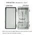 LeMotech Electrical Box, IP67 Waterproof Hinged Cover Stainless Steel Latch Junction Box, ABS Plastic Electrical Enclosure with Mounting Plate,Wal...