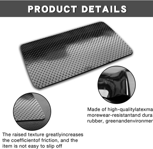 Car Dashboard Anti-Slip Mat,Universal PVC Sticky Adhesive Pad for Auto,10.6" x 5.9" Multifunctional Vehicle Dash Strong Gripping Pad for Cell Phon...