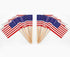 CYPS 100 Pcs USA American Flag US Toothpick Flags, Small Mini Stick Cupcake Toppers US Flags,4th of July,Veterans Day,Country Picks Party Decorati...