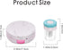 2 Pack Contact Lens Case, Contact Case Travel with Cleaner Washer, Tweezers, Remover Tool Contact Solution Bottle (Rose Gold)...