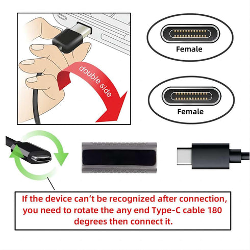 chenyang USB 3.1 Gen 2 10Gbps USB C Male to Female 90 Degree Right Angled Fast Charging Data Video Transfer Extension Cable with Panel Mount Hole ...