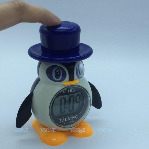 Russian Talking LCD Digital Alarm Clock P?????? Penguin Style Gifts for Children...