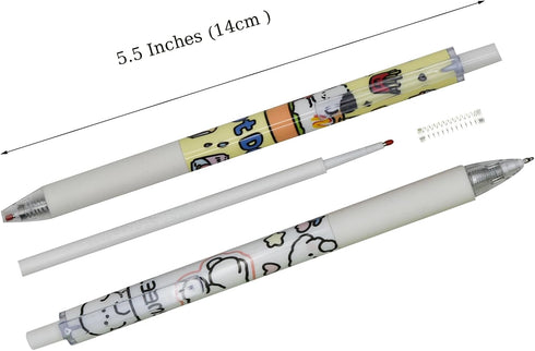12PCS Novelty Dog Gel Pens Cartoon Puppy Pens Retractable Animal Pen Black Ink For School Supplies Office Party Birthday...