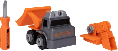 Black+Decker Matrix Jr.Kids Boys Play Tools 2-in-1 Build-It Kit: Excavator and Bulldozer 20 Piece Playset...