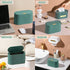 GILIF Mini Desktop Trash Can with Lid,Tiny Press Type Garbage Can with 90pcs Trash Bags,Small Little Cute Countertop Bathroom Waste Bin...