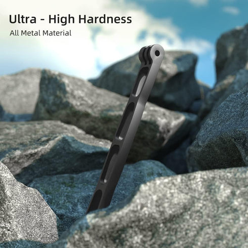 Aluminum Alloy Extension Arm for Gopro, Metal Pole Mount Helmet Stick Extension Arm Mount for Gopro 10 Black, Hero 9/MAX/8/7/6, Insta 360 One RS, ...