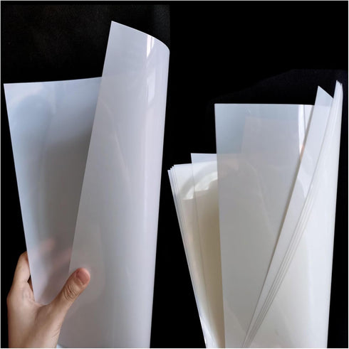 7.5mil Blank Mylar Sheets for Stencil, 8PCS 12x24 inch Milky Translucent PET Blank Stencil Making Sheet, Blank Mylar Templates for Cutting Machine...