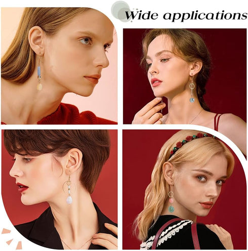 SUNNYCLUE 1 Box DIY Make 10 Pairs Stone Beads Earring Making Kit Including Stone Beads Glass Pearl Bead Bar Links Brass Linking Rings Jewelry Find...