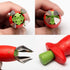 Strawberry Huller Fruit Slicer Set, Berry Stem Leaves Huller Gem Remover Removal Fruit Peeling Tool Kitchen Gadgets Corer Easy for Remove Strawber...