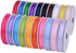 1/4 Inch Solid Double Face Satin Ribbon Set for Gift Wrapping Hair Bows Craft Sewing-100 Yards (5 Yards*20 Colors)...