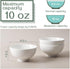 DOWAN 10 OZ Small Dessert Bowls - 4.5" Ceramic Cereal Bowls Set of 8 - Porcelain Off-White Bowl for Side Dishes, Rice, Ice Cream, Oatmeal, Fruit, ...