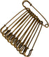 Baitaihem 50 Pcs Large Steel Safety Pins 3 inch Heavy Duty Safety Pins for Blankets, Skirts, Kilts, Crafts(Brown)...