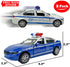 2 Pack Metal Diecast NY Police Cars Pull Back Battery Powered with LED Headlights and Siren Sounds 1:32 Scale...