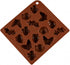 2Pcs 16 Cavity Insect Silicone Molds Butterfly Snail Ladybug Bee Bug Chocolate Candy Mold Insects Crayon Wax Melt Mini Soap Mould Ice Cube Tray (R...