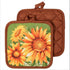 Generic Home Collection Seasonal Kitchen Linen Set - Includes Oven Mitt, Potholders, and Kitchen Towels (Summer Sunflowers)...