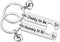 Xiahuyu Pregnancy Announcement Keychain - Silver - Modern - Parenthood - Unisex Adult - New Parents, Expectant Parents...