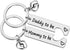 Xiahuyu Pregnancy Announcement Keychain - Silver - Modern - Parenthood - Unisex Adult - New Parents, Expectant Parents...