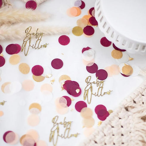 Burgundy Gold Confetti/Graduation Decorations Burgundy Gold/Maroon Confetti Table Decorations/Fall Engagement Decorations/Birthday Weddings...
