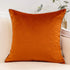Yangest Burnt Orange Patchwork Velvet Throw Pillow Cover with Gold Striped Leather Cushion Case Modern Luxury Pillowcase for Sofa Couch Bedroom Li...