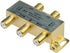 Monoprice Premium 4-Way Coax Cable Splitter - F-Type Screw, for Video VCR Cable TV Antenna, Gold Plated...