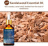 BURIBURI Pure Sandalwood Essential Oil and Coconut Oil 100ml Organic Aromatherapy Oils 3.38 fl.oz Coconut Essential Oil for Diffuser Humidifier...