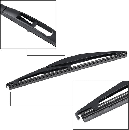 X AUTOHAUX Rear Windshield Wiper Blade Arm Set for Suzuki Swift 05-18...