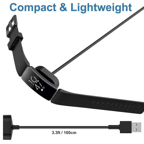 Compatible with Fitbit Inspire Charger, Replacement Inspire HR Charger Charging Cable for Fitbit Inspire, Inspire HR (Black)......