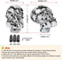 muge racing Skull Shift Knob Transmissions Gear Shifter Knob Fit Most Manual Automatic Cars Truck SUV Black...