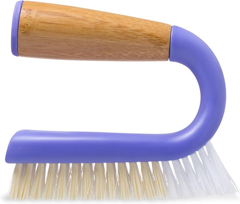 Full Circle Grunge Buster Grout & Tile Scrub Brush, Purple...