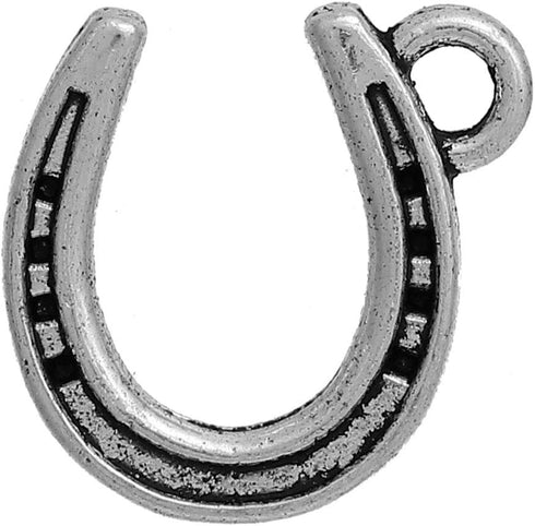 JGFinds Western Lucky Horseshoe Charms for Western Jewelry Making, Bulk 95 Pack - DIY Horseshoe Charms for Necklace, Earring Making or Country Cha...