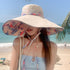 6" Extra Wide Brim Sun Hats UPF 50+ UV Protection Packable Beach Hat Strap Women...
