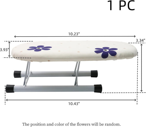 Mini Ironing Board 10.23" Tabletop Ironing Board Folding Portable Ironing Board for Home, Laundry, Rooms, Craft Room, Travel Use (Style 4)...
